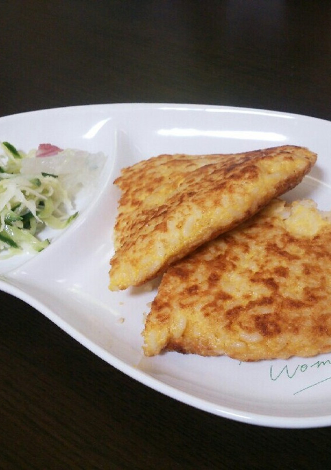 揚げ物の卵とパン粉で→サクサクたまご飯-レシピのメイン写真