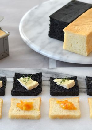 低温発酵で作る白と黒の食パン・ド・ミー-レシピのメイン写真