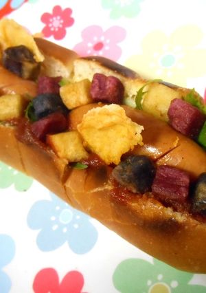 ポテトスナックで★カラフルホットドック-レシピのメイン写真
