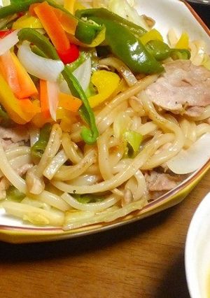 ワンルームご飯★アレンジレシピ焼きうどん-レシピのメイン写真