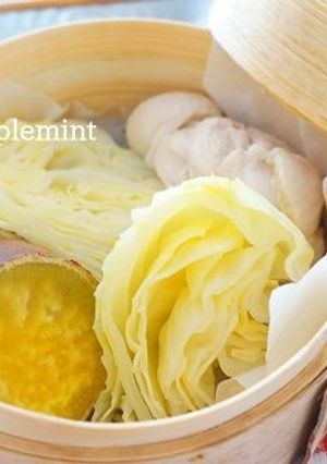 まるごとキャベツと薩摩芋の蒸篭蒸しサラダ-レシピのメイン写真