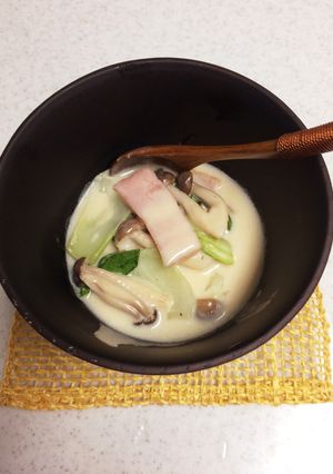 粉ミルク大量消費！青梗菜のクリーム煮-レシピのメイン写真