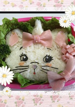 ディズニー♡マリーちゃん♡キャラ弁-レシピのメイン写真