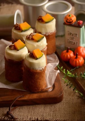かぼちゃのトールケーキ-レシピのメイン写真