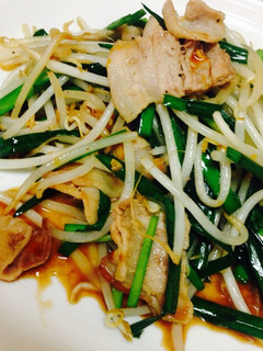 本格簡単!肉ニラ炒め-レシピのメイン写真