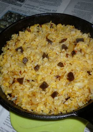 イシスキで新生姜の醤油漬けのパラパラ炒飯-レシピのメイン写真