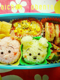 プーさんとピグレットのツムツム弁当☆-レシピのメイン写真
