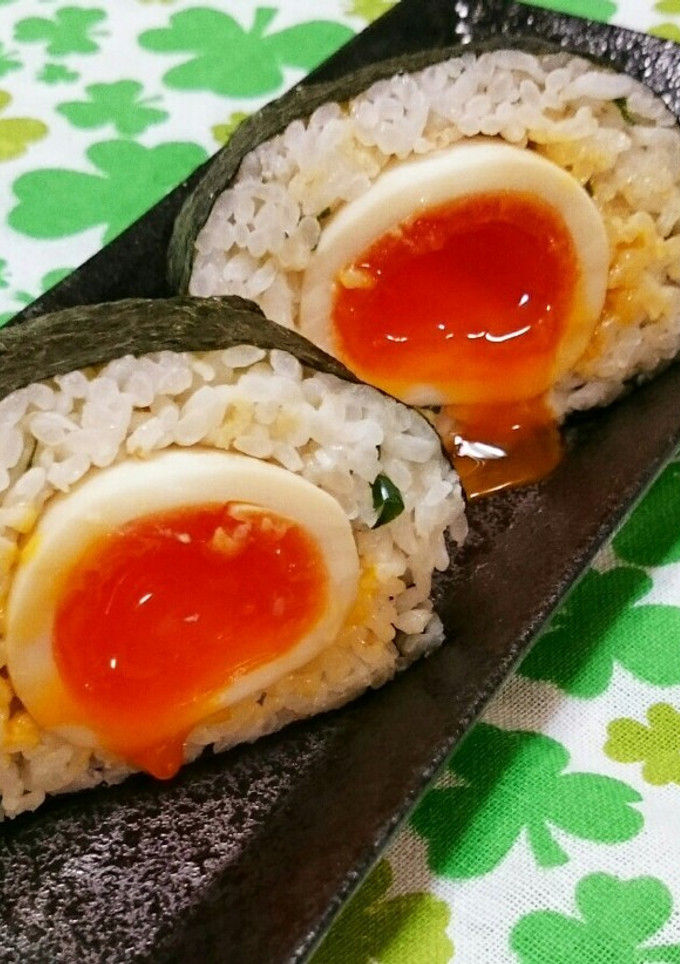 半熟味たま爆弾おにぎり～たぬきしらす編～-レシピのメイン写真