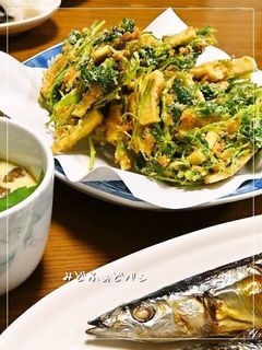 三つ葉と桜えびと高野豆腐のかき揚げ-レシピのメイン写真