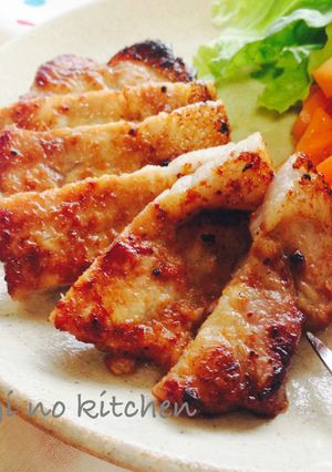 パワー注入!豚肉のにんにく味噌ステーキ-レシピのメイン写真