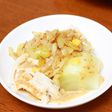まるごと玉ねぎ(炒め&茹で)香ばしサラダ