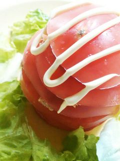 まるごとトマトのゴマドレサラダ♪-レシピのメイン写真
