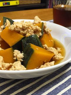 かぼちゃの鶏そぼろ煮-レシピのメイン写真
