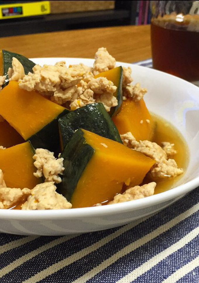かぼちゃの鶏そぼろ煮-レシピのメイン写真