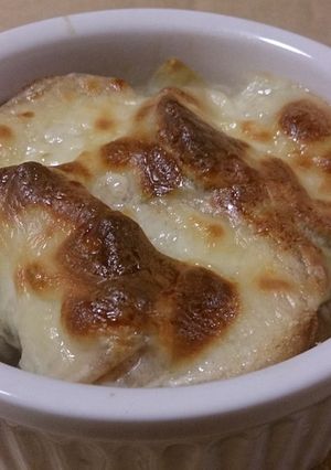 仙台麩なんちゃってオニオングラタンスープ-レシピのメイン写真
