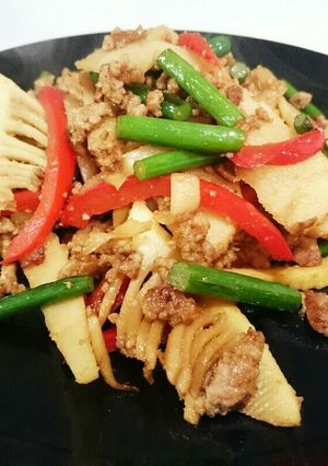 筍と挽き肉のコチュジャン味噌炒め！-レシピのメイン写真