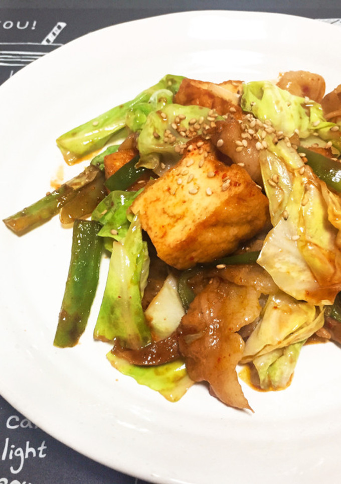 赤から鍋の素で簡単甘辛★野菜炒め-レシピのメイン写真