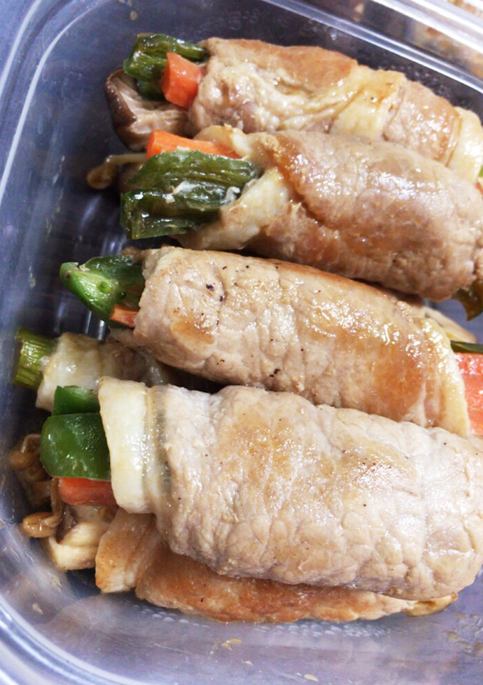 作り置きに♡野菜とエリンギの肉巻き-レシピのメイン写真