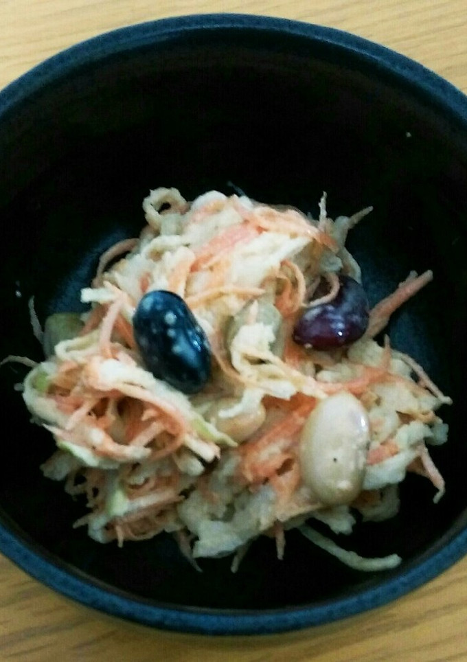 簡単！切り干し大根と豆のサラダ-レシピのメイン写真