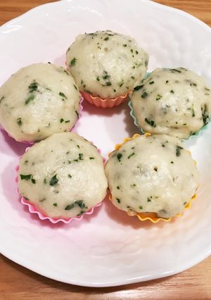 ほうれん草チーズの蒸しパン［離乳食後期］-レシピのメイン写真