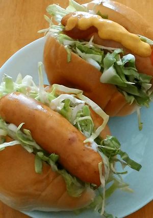 春キャベツのスパイシーごて盛りドッグ-レシピのメイン写真