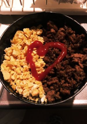 旦那さんへのそぼろ弁当♡-レシピのメイン写真