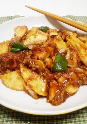 竹の子飽きた？ならコレ！麻婆たけのこ-レシピのメイン写真