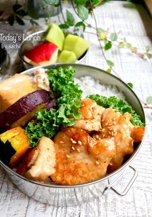 お弁当に!鶏むね肉の照り焼き-レシピのメイン写真