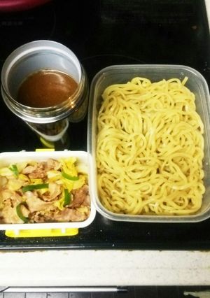 男子喜ぶ！つけ麺弁当！-レシピのメイン写真