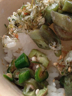 2分で出来るオクラのお浸し丼-レシピのメイン写真