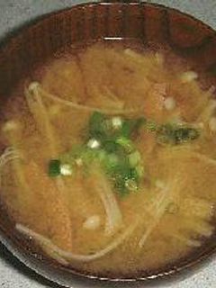 えのきとベーコンのみそ汁-レシピのメイン写真