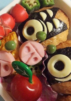 こどもの日キャラ弁◉お稲荷さんの鯉のぼり-レシピのメイン写真