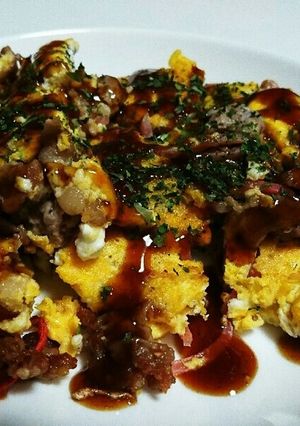 ヘルシーお好み焼き♪小麦粉不使用♪-レシピのメイン写真