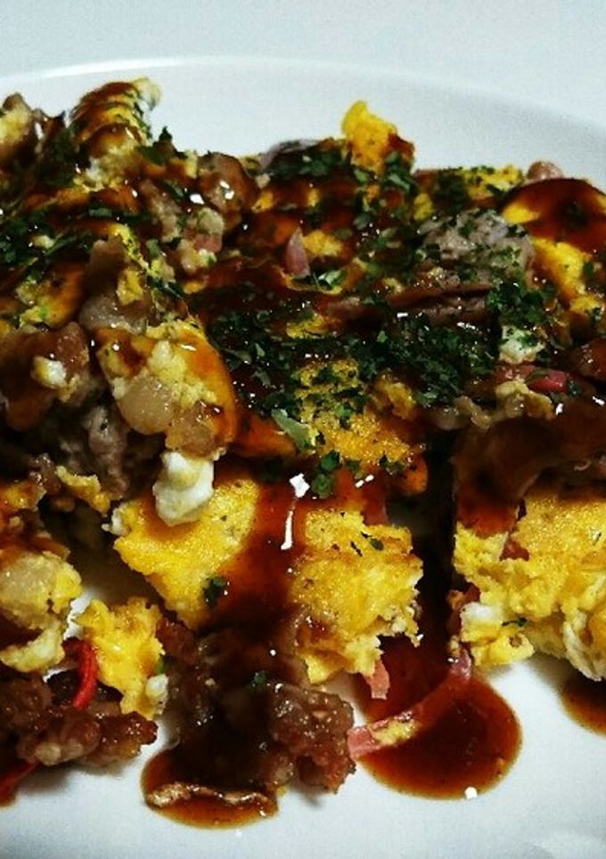 ヘルシーお好み焼き♪小麦粉不使用♪-レシピのメイン写真