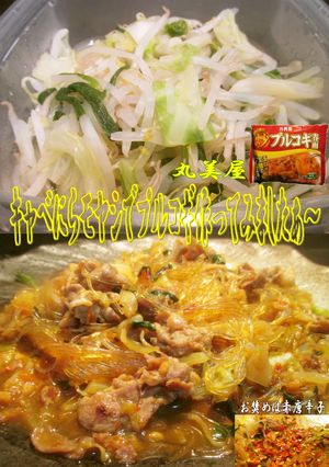 美味ドレのキャベにらモヤシでプルコギ丸美-レシピのメイン写真