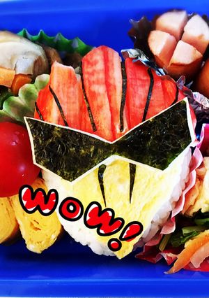 ジュウオウイーグル 簡単 キャラ弁-レシピのメイン写真