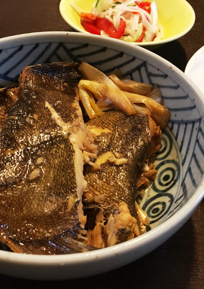 カレイとネギの煮付け-レシピのメイン写真