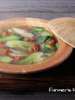 【農家のレシピ】肉団子鍋-レシピのメイン写真