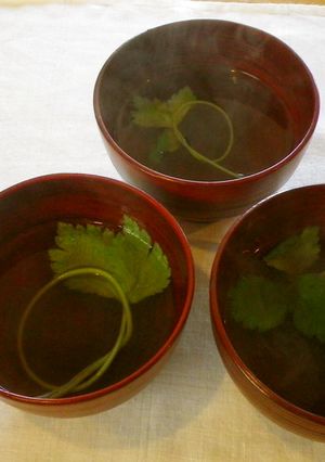 一番だしを使って＊三つ葉のお吸いもの-レシピのメイン写真