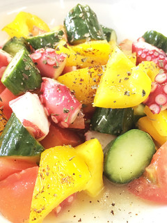 タコと彩り野菜のゴロゴロさっぱりサラダ-レシピのメイン写真