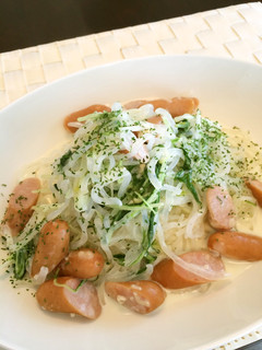 【ZENパスタ】水菜のホワイトソース-レシピのメイン写真