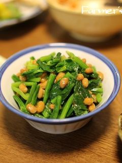 【農家のレシピ】ほうれん草の納豆和え-レシピのメイン写真