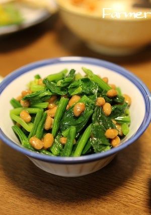 【農家のレシピ】ほうれん草の納豆和え-レシピのメイン写真