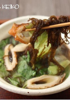 レタスともずくの中華スープ-レシピのメイン写真