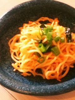 カルボナーラ風キムチ焼きそば-レシピのメイン写真