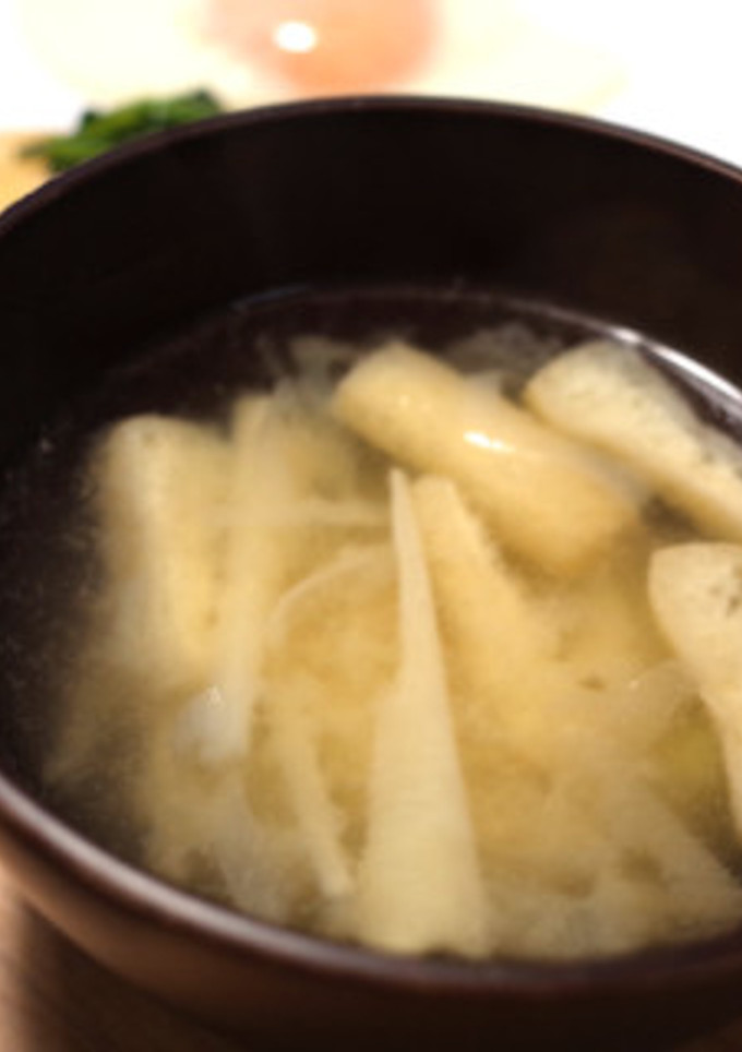 簡単！春です！筍と油揚げの味噌汁-レシピのメイン写真