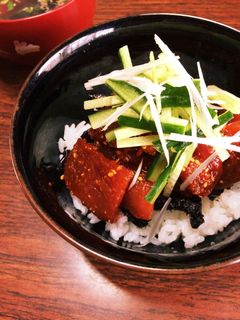 ピリ辛マグロの漬け丼-レシピのメイン写真