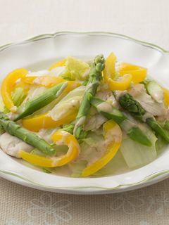 レンジで簡単!白菜と鶏むね肉の蒸しサラダ-レシピのメイン写真