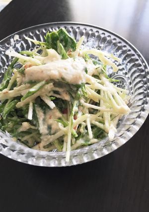 まるごと水菜のゴマ豆腐サラダ-レシピのメイン写真