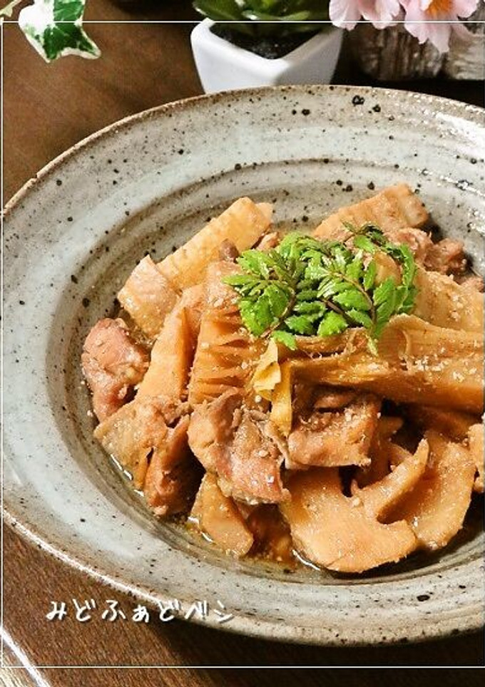 ごまでコク旨✿筍と鶏もも肉のすりごま煮-レシピのメイン写真